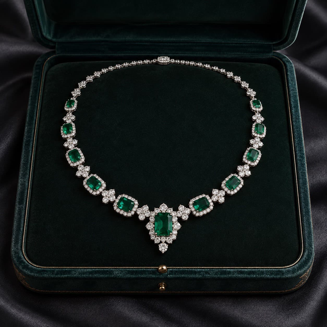 Emerald and Diamond Necklace · Collection 20